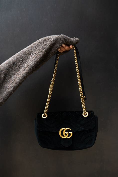 black velvet gucci fake bag|gucci black velvet marmont bag.